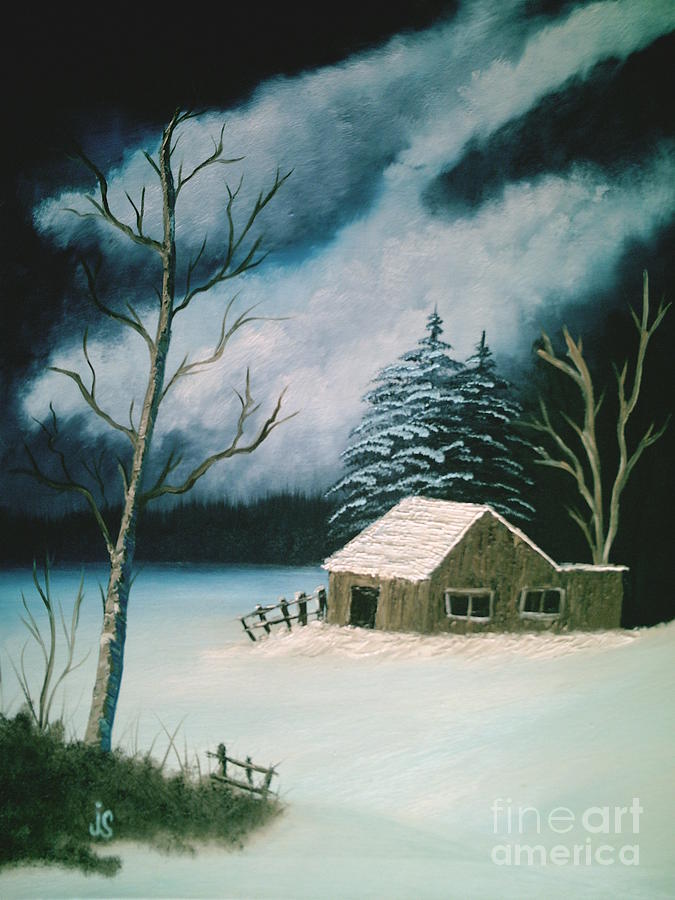 Winter Solitude Painting by Jim Saltis