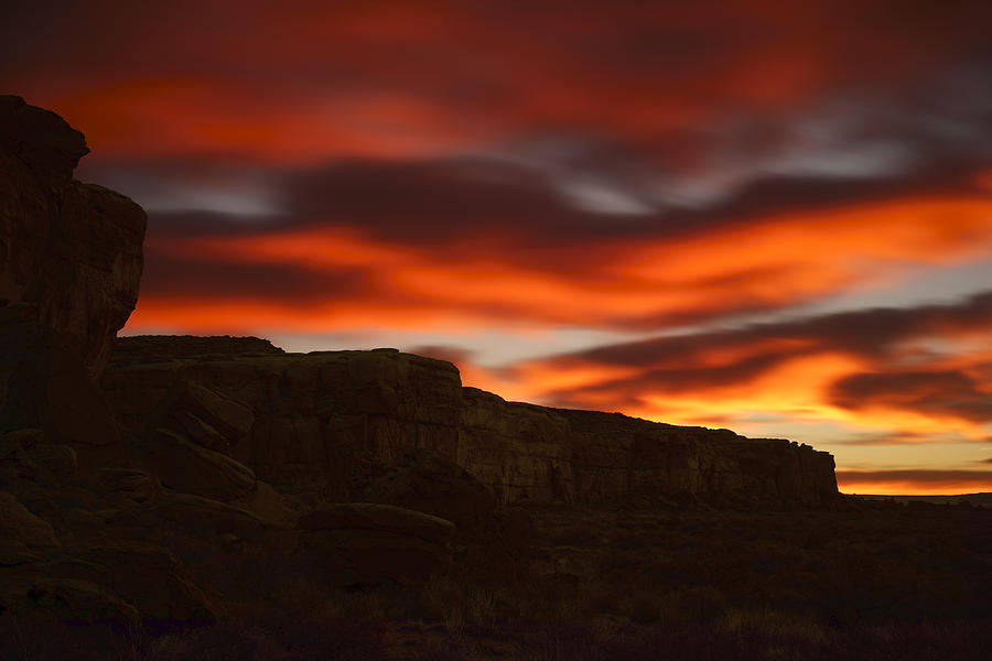 Winter Solstice Sunrise, Chaco Culture Canyon Historical Park Ne