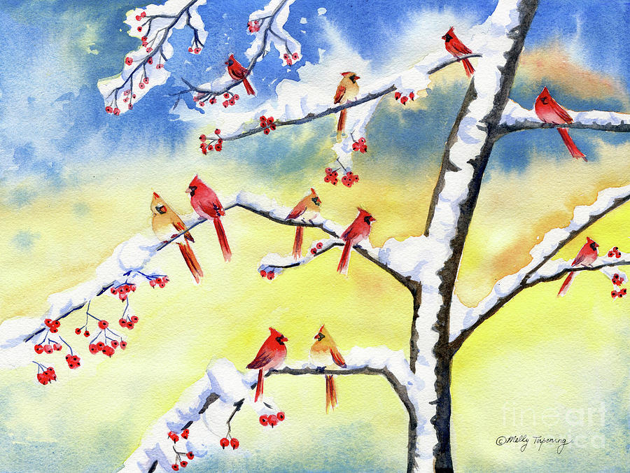 Winter Song 2 Painting by Melly Terpening