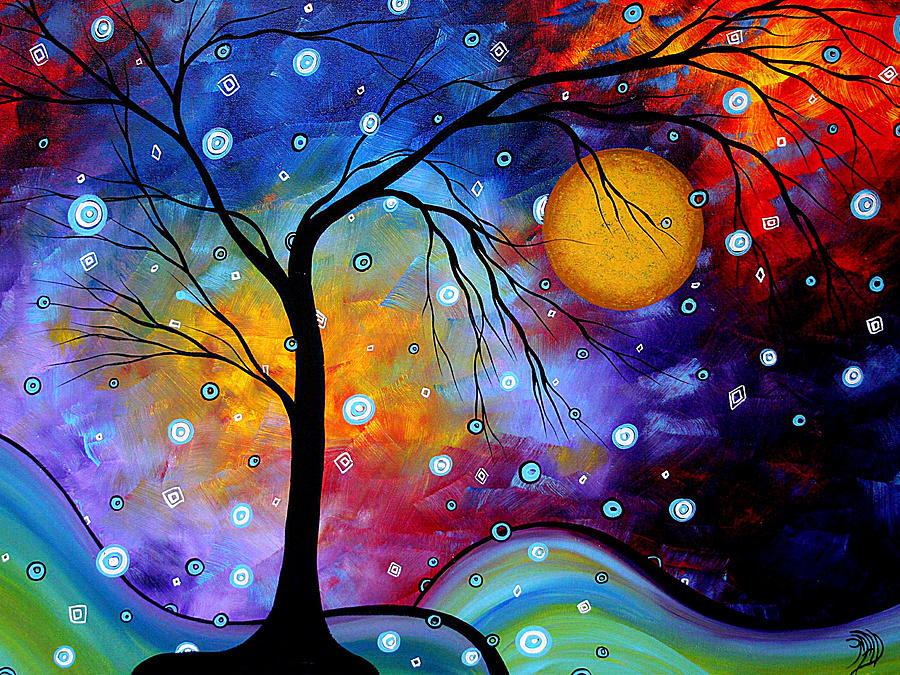Winter Sparkle by MADART Painting by Megan Aroon