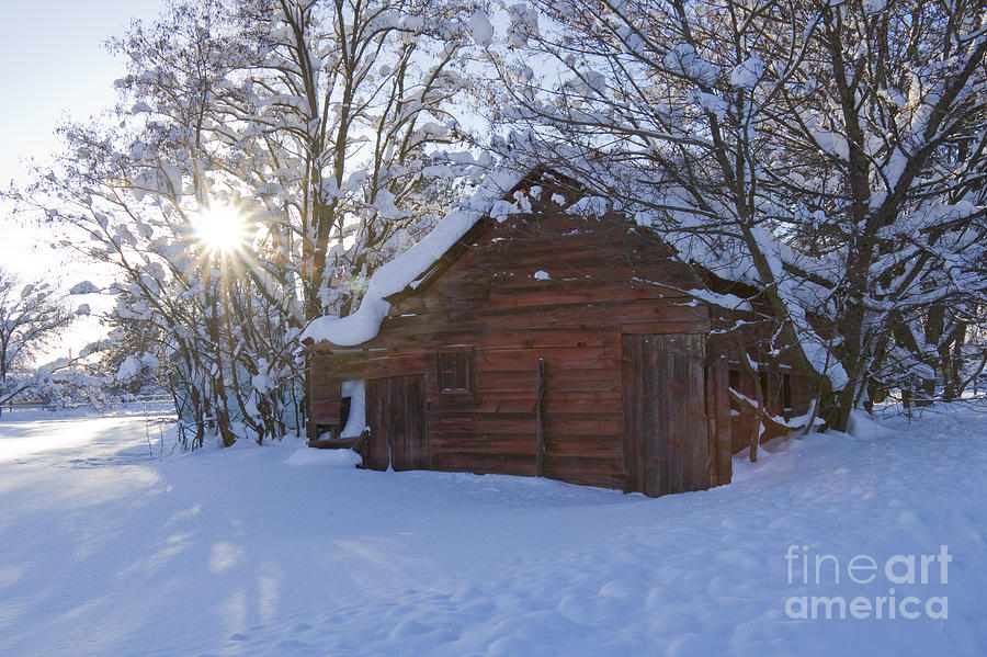 Winter Stable Photograph by Idaho Scenic Images Linda Lantzy