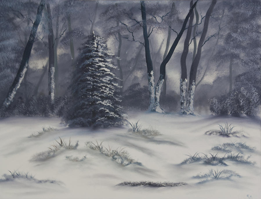 Winter Painting - Winter by Stacey Arsenault