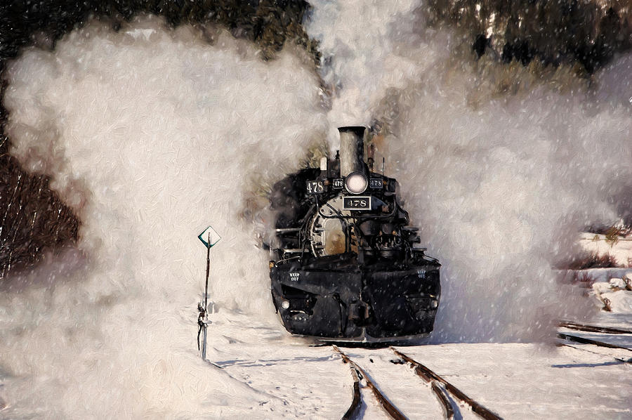 Winter Steam At Rockwood Colorado Photograph