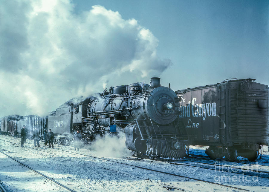 Winter Steam Train Photograph by Randy Steele
