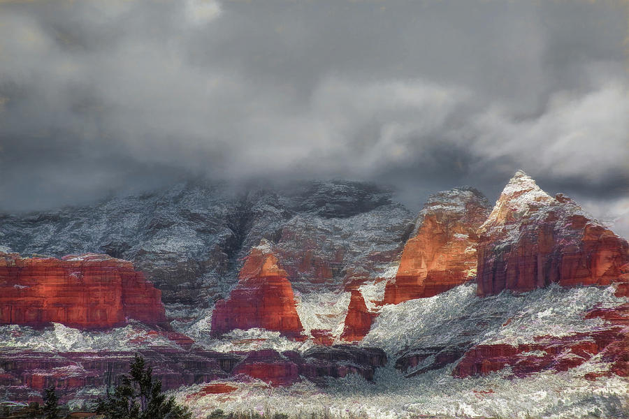 Winter Photograph - Winter Storm In Sedona by Donna Kennedy