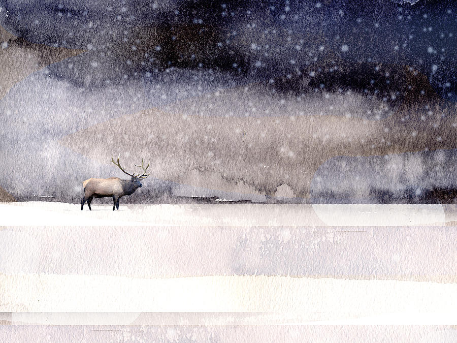 Winter Storm Painting by Paul Sachtleben
