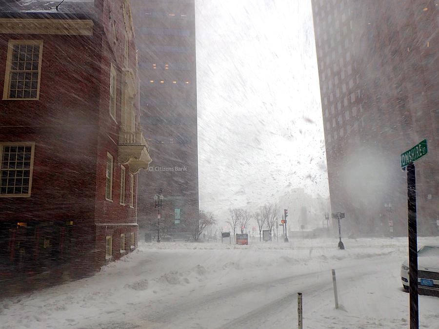 Winter Storm Stella Hitting the Boston Snow in Face Photograph by Toby McGuire
