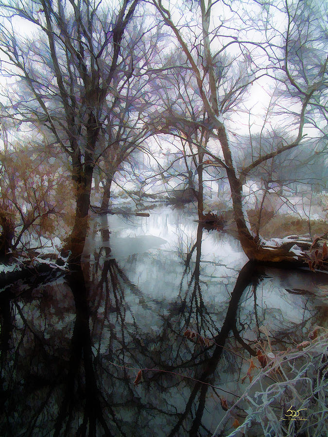 Winter Stream 2 Photograph by Sam Davis Johnson