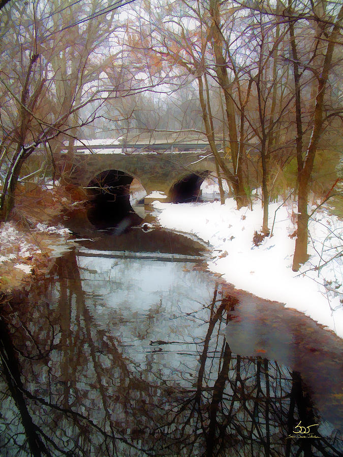 Winter Stream 5 Photograph by Sam Davis Johnson