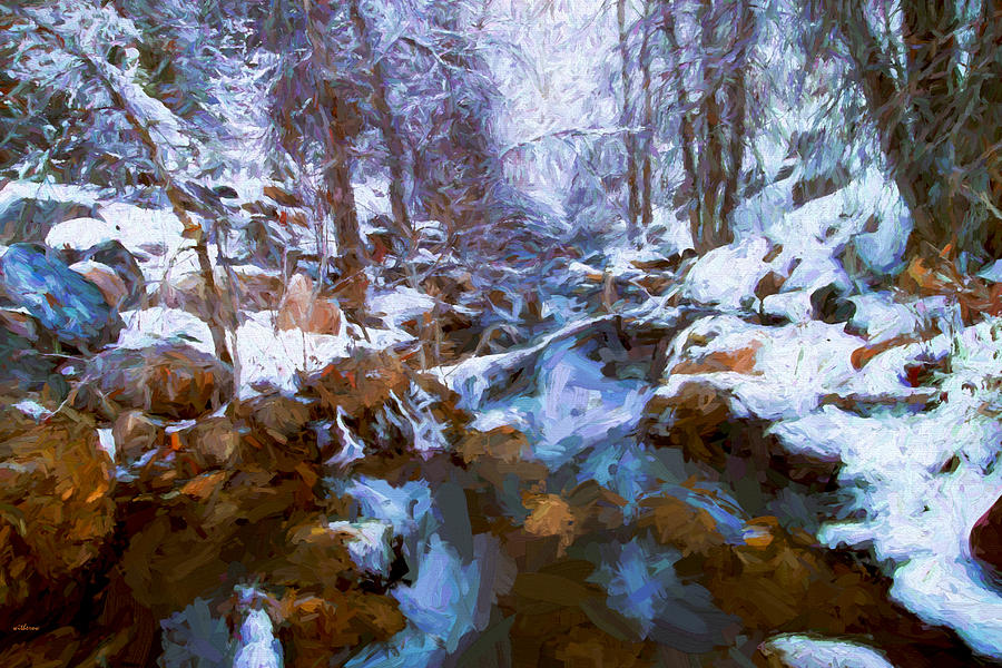 Winter Stream Mixed Media by Dale  Witherow