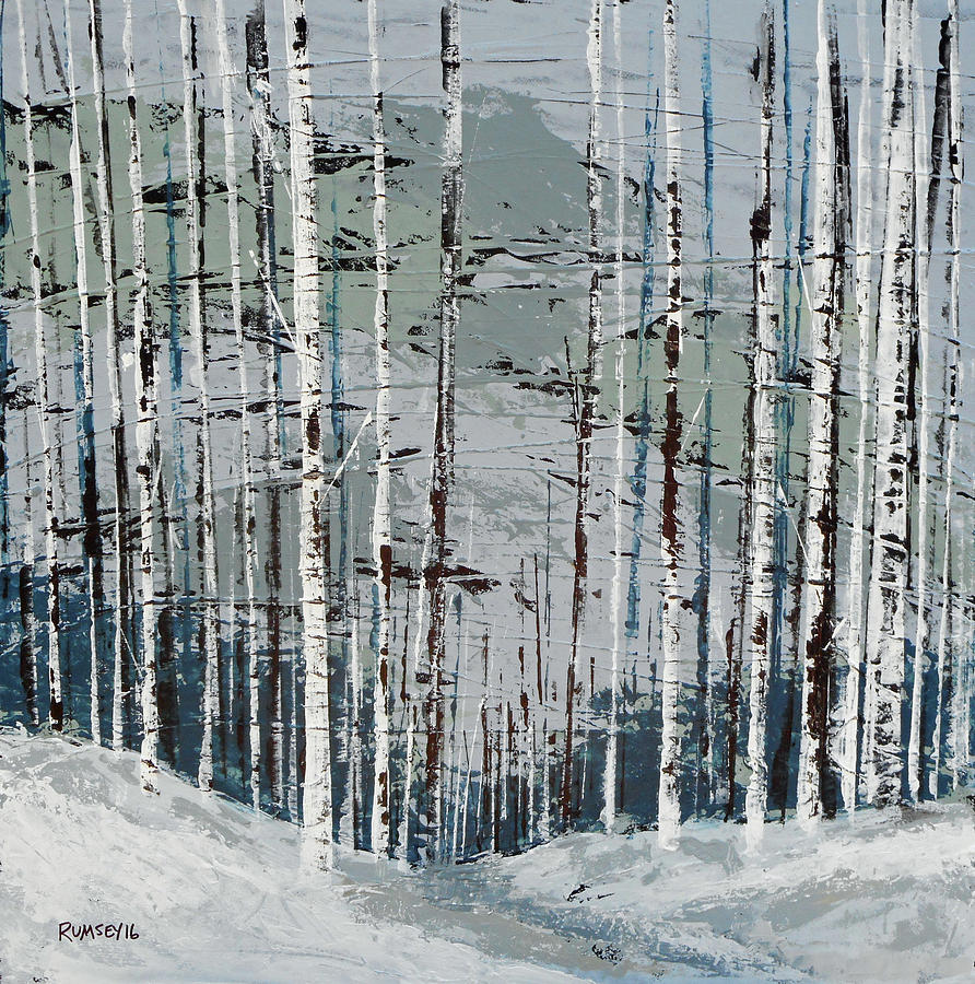 Winter Stream Painting by Rhodes Rumsey