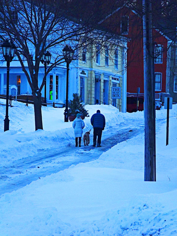 Winter Stroll Photograph by Don Lonergan Pixels