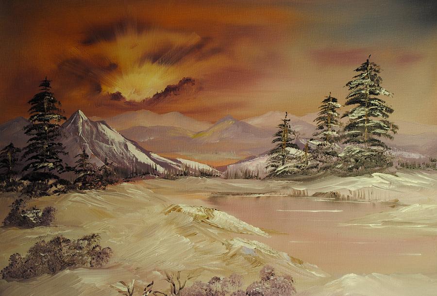 Winter Painting - Winter Sunburst by James Higgins