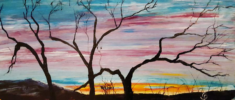 Winter Sunrise                    74 Painting by Cheryl Nancy Ann Gordon