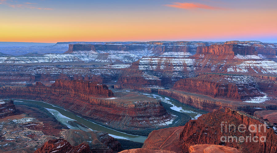 Winter Sunrise At Dead Horse Point State Park Photograph
