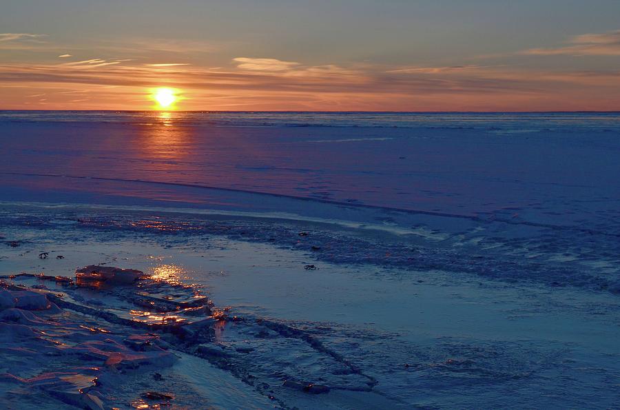 Winter Sunrise At Lake Simcoe Two  Photograph by Lyle Crump
