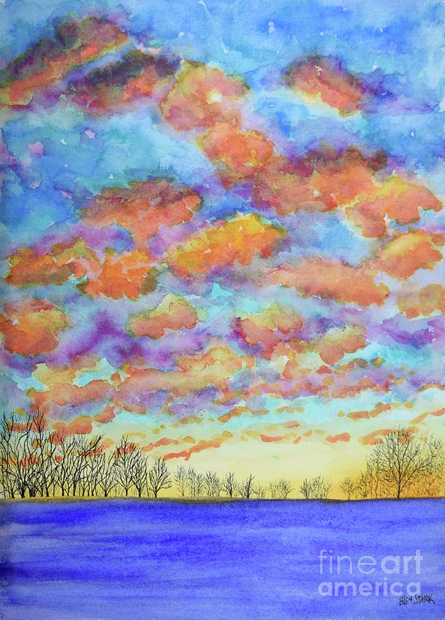 Winter Sunrise  Painting by Barrie Stark