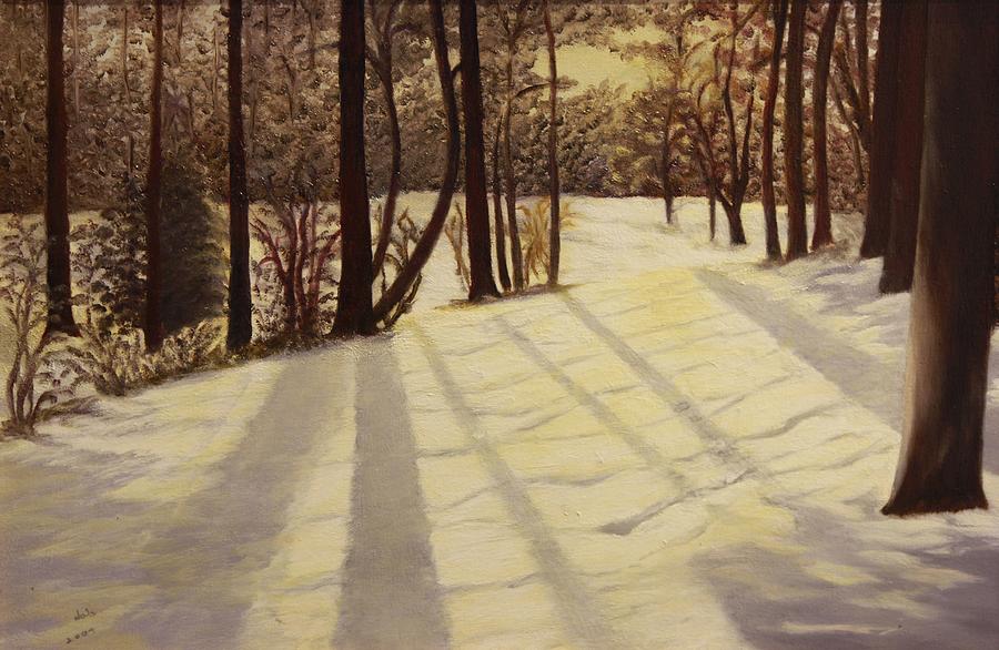 Winter Sunrise Painting by Douglas Ann Slusher