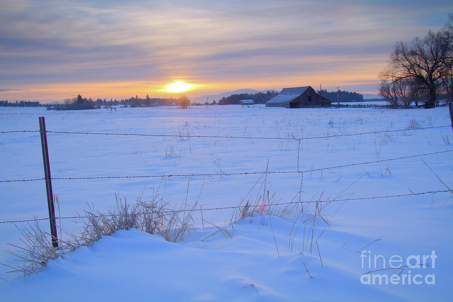 Winter Sunrise Photograph by Idaho Scenic Images Linda Lantzy