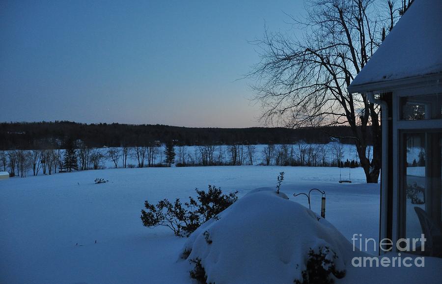 Winter Sunrise on Demond Pond Photograph by John Black