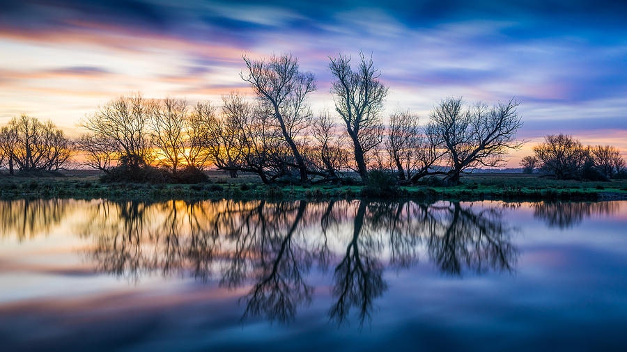 Winter sunrise over the Ouse Photograph by James Billings