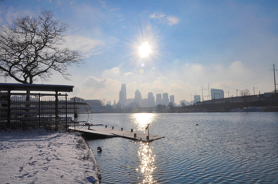 Winter Sunrise - Philadelphia Photograph by Bill Cannon
