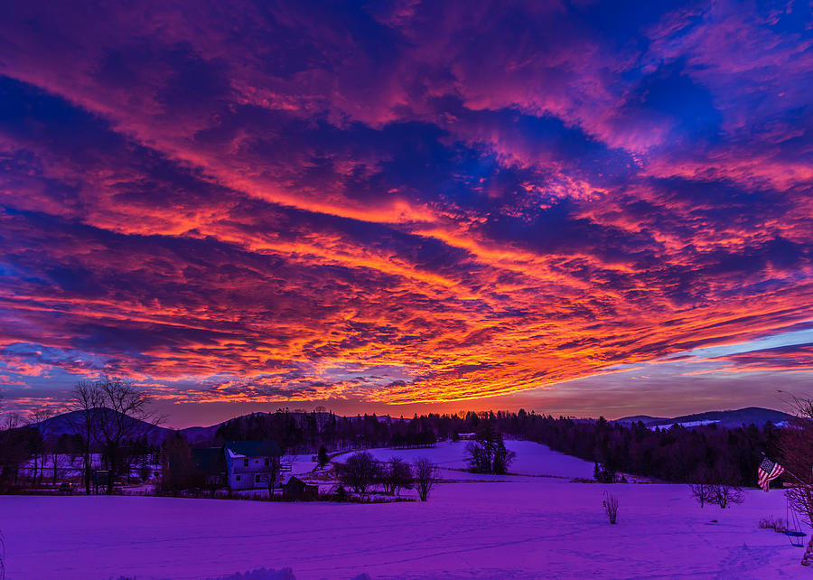 Winter Sunrise Photograph by Tim Kirchoff