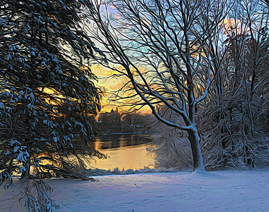 Winter Sunrise Photograph by Tom Reynen