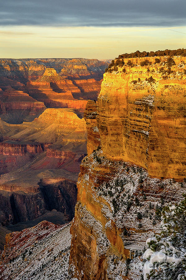 Winter Sunset at The Grand Canyon Photograph by Susan Warren - Fine Art ...