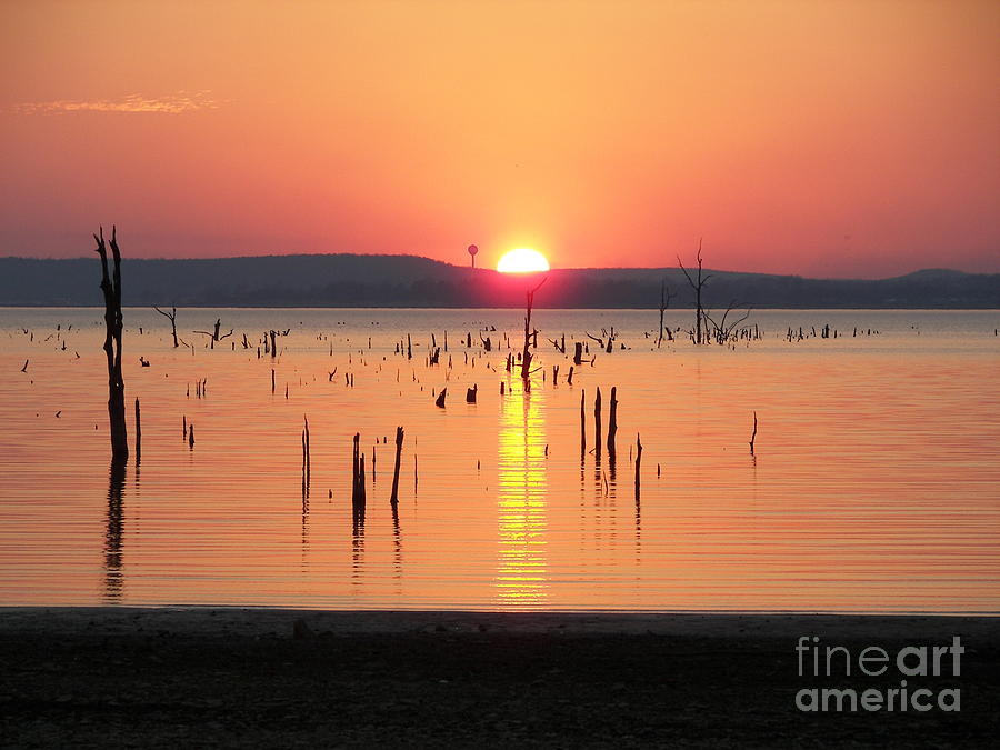 winter sunset at the lake by Miles Mulloy winter sunset at the lake by Miles Mulloy