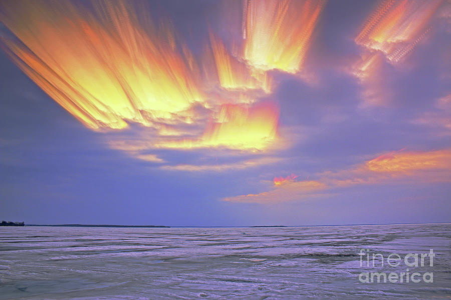 Winter Sunset Clouds Photograph by Charline Xia