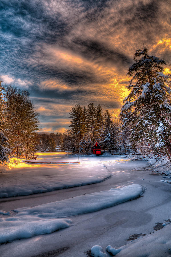 Winter Sunset Photograph by David Patterson