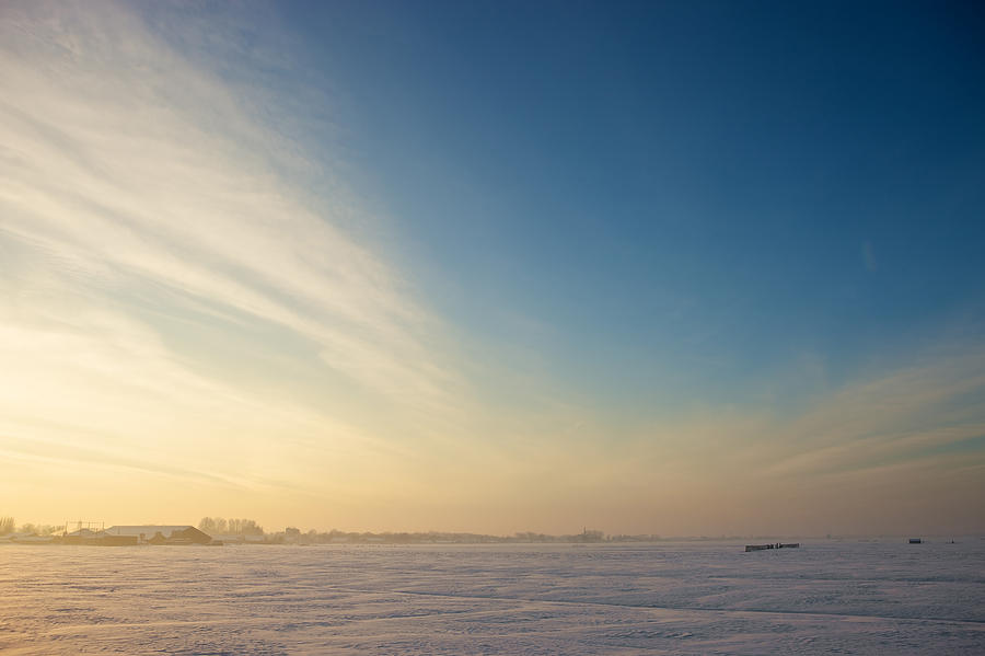 Winter Sunset Photograph by Johan Elzenga