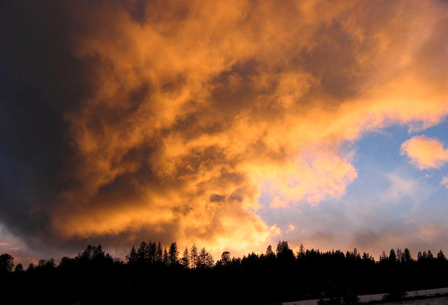 Winter Sunset Nevada County California #2 Photograph by Larry Bacon