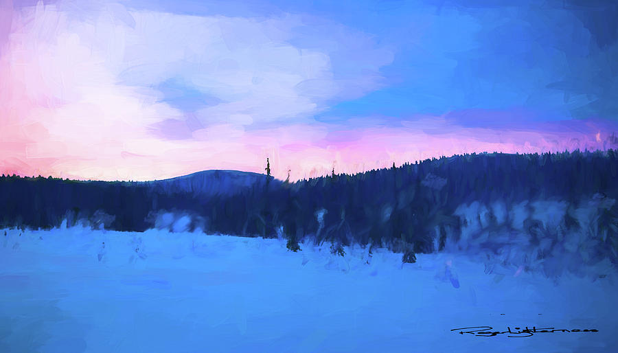 Winter sunset Digital Art by Roger Lighterness
