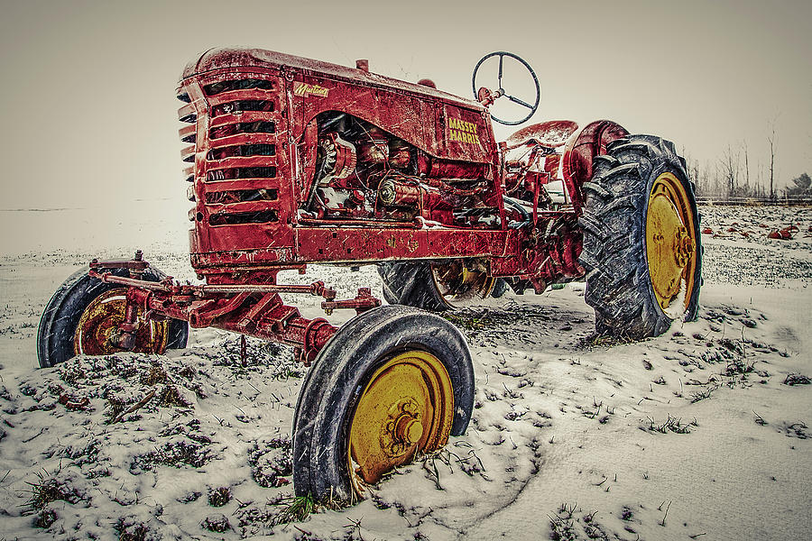 Winter Tractor  Photograph by Bob Orsillo