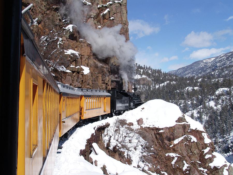 Winter Train Durango Silverton Colorado Photograph by Carol Milisen