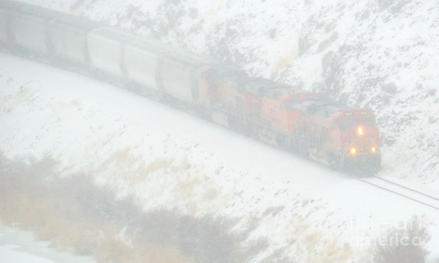 Winter Train Photograph by Michael Dawson