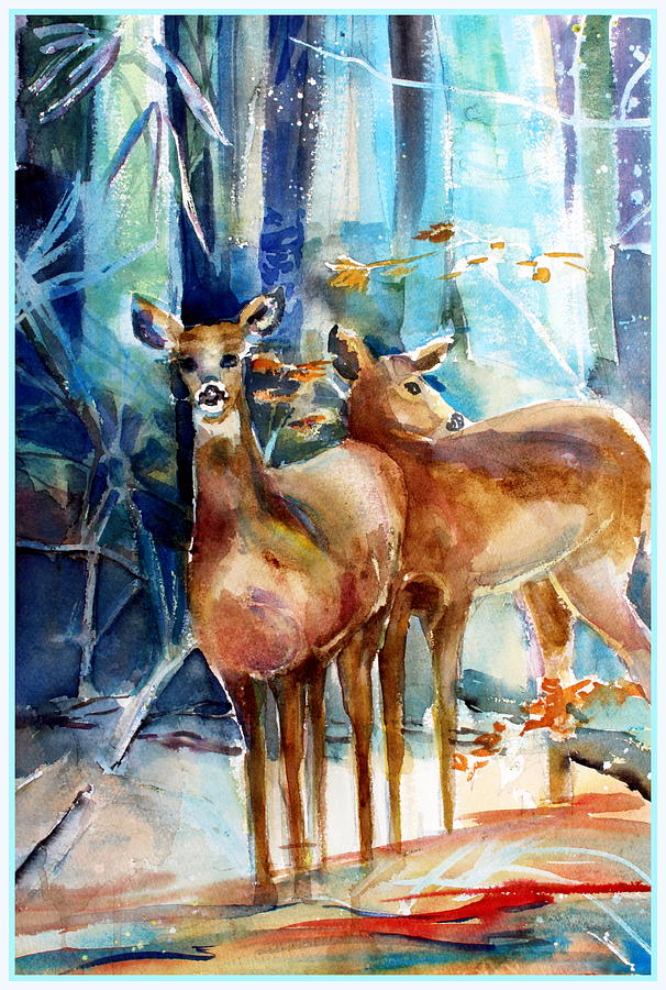Winter Travelers Painting by Mindy Newman