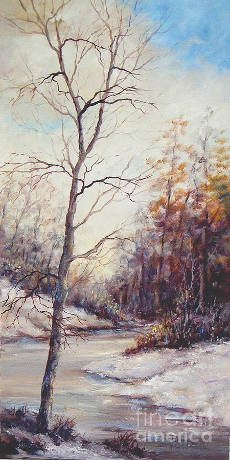 Winter Tree Painting by Virginia Potter