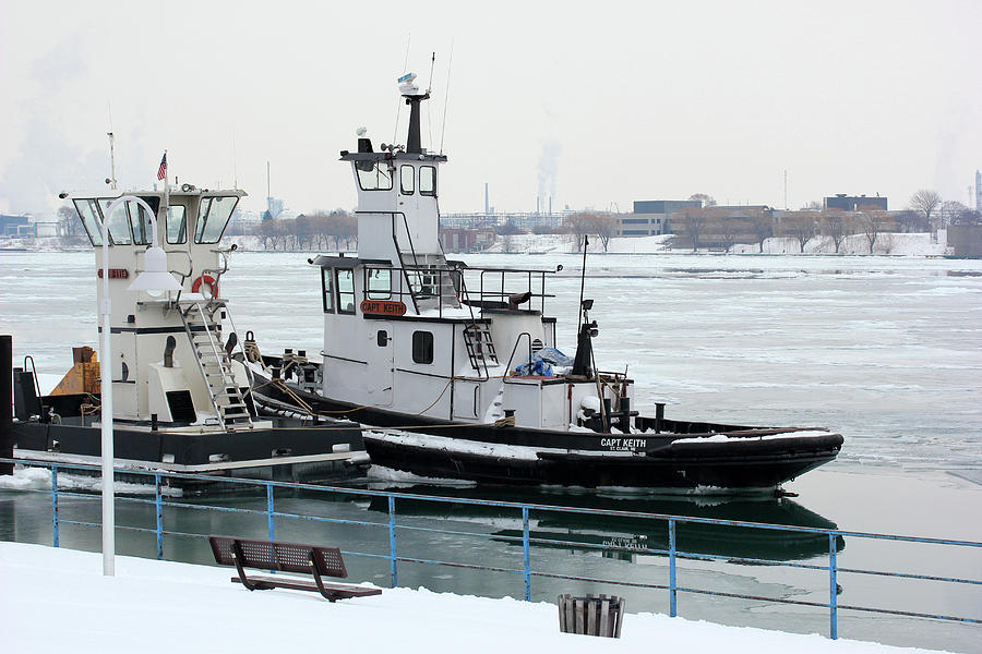 Winter Tugs Photograph by Mary Bedy