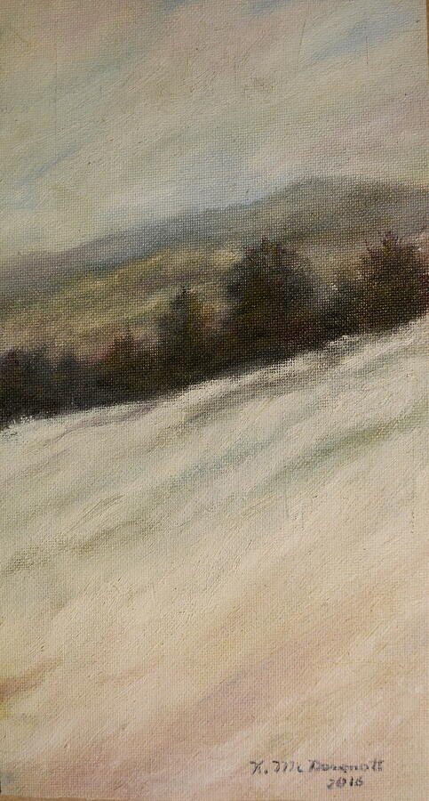 Winter Twilight Painting by Kathleen McDermott