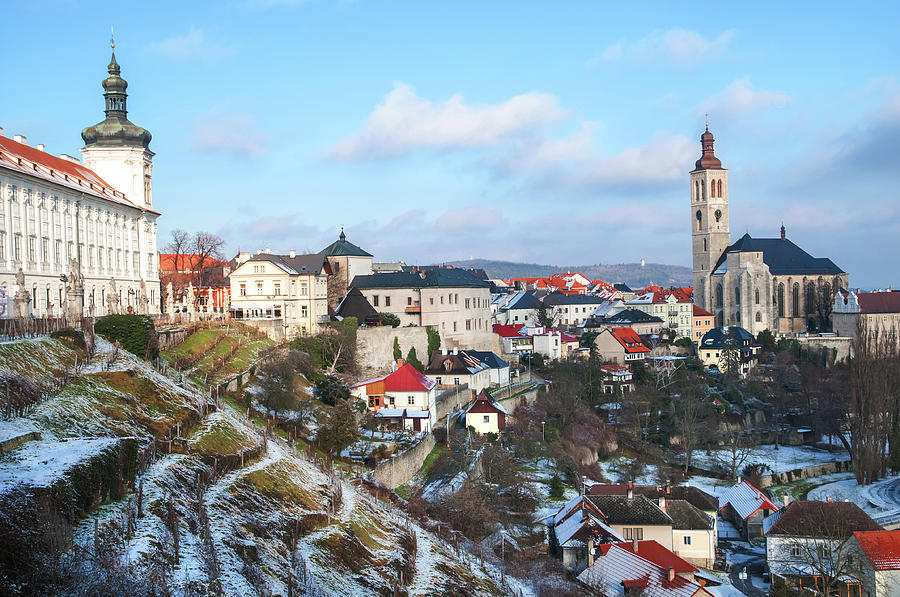 Winter View of Kutna Hora. Czech Republic Photograph by Jenny Rainbow