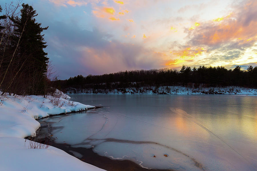 Winter Wachusett Sunset 1 Photograph by Brian Hale