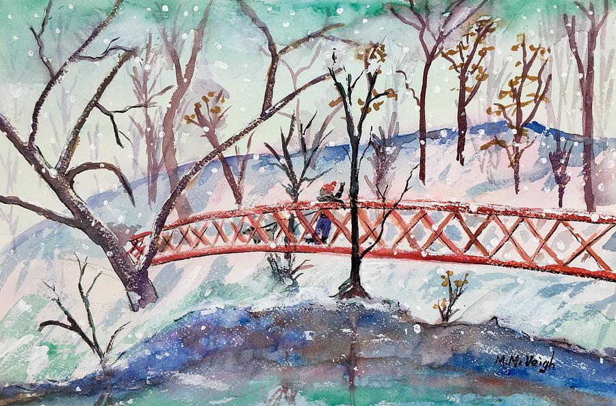 Winter Walk Painting - Winter Walk by Marita McVeigh Winter Walk Painting - Winter Walk by Marita McVeigh