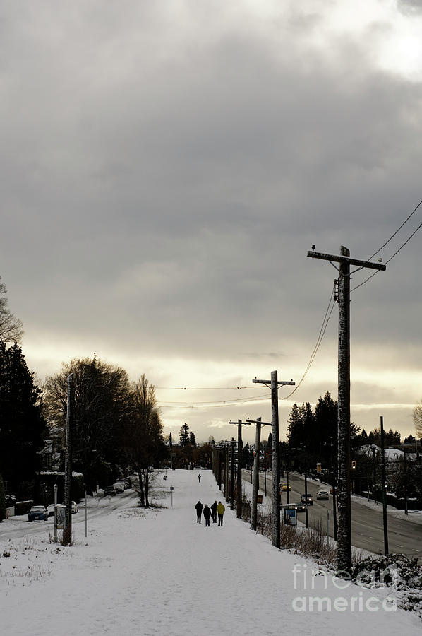 Winter Walk Vancouver Photograph by John  Mitchell