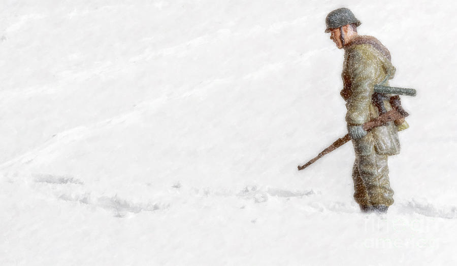 Winter War Panzer Grenadier Digital Art by Randy Steele