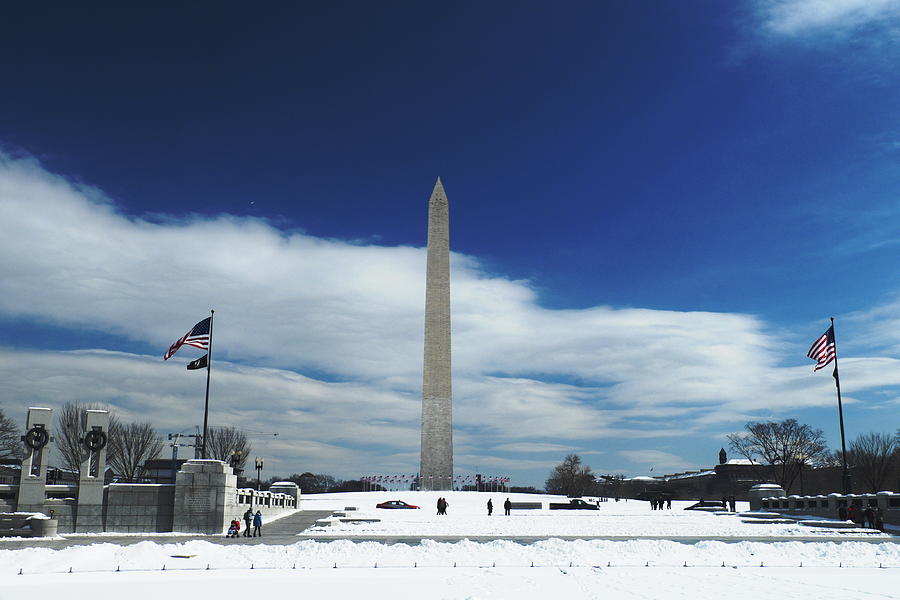 Winter Washington Monument Photograph by George Taylor