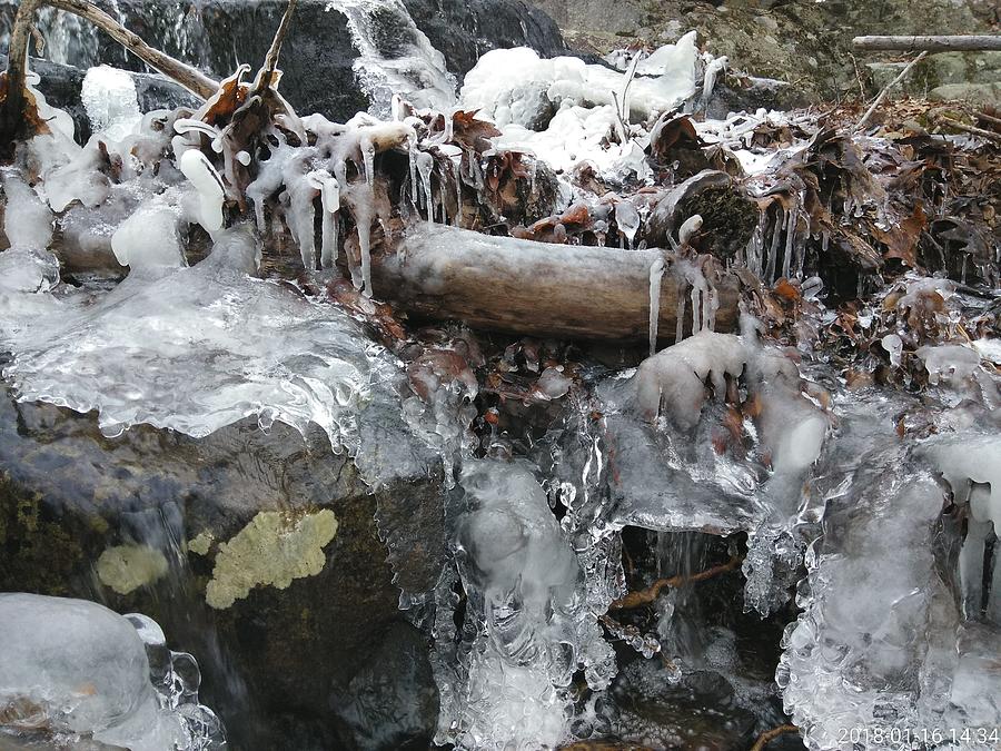 Winter Water Flow 11 Photograph by Robert Nickologianis