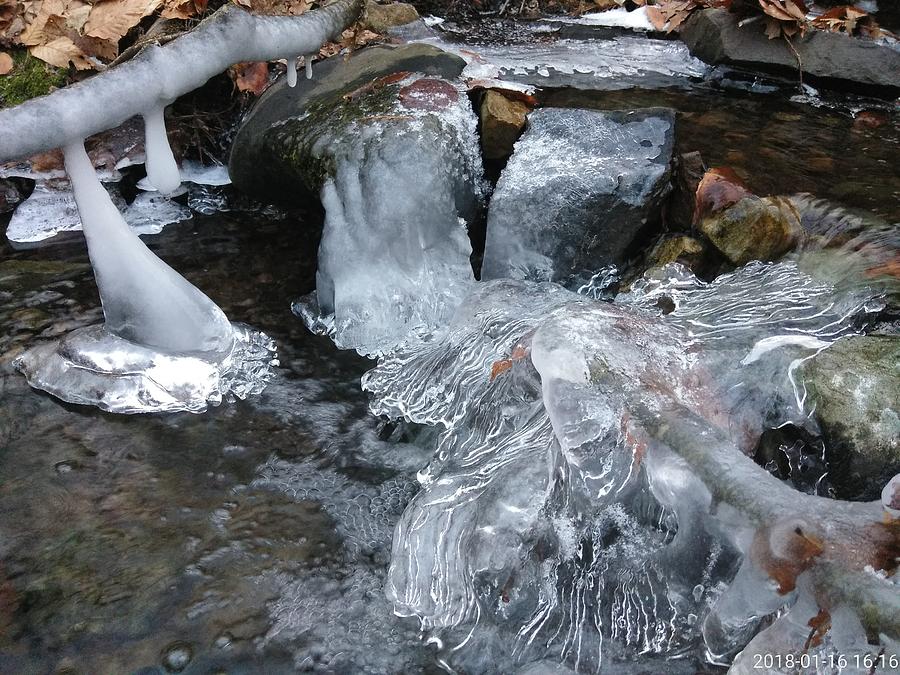 Winter Water Flow 4 Photograph by Robert Nickologianis